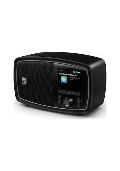 Philips Tav2000fb/00 Retro Taşınabilir Fm Radyo Bluetooth 5.4 Şarj Edilebilir Kablosuz Hoparlör Siyah