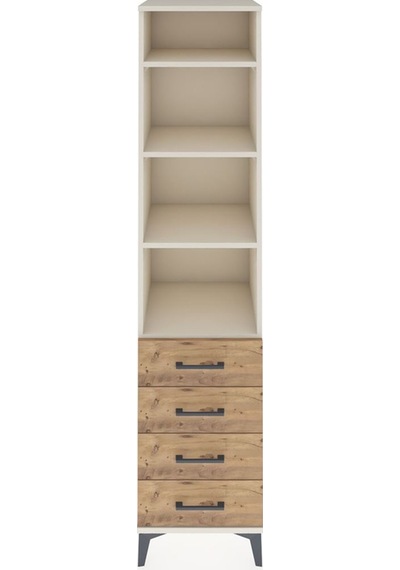 Hyperion Dolap 4 Raflı 4 Çekmeceli 44x44x195 Aytaşı-çam Aytaşı