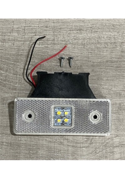 12v Yan Sinyal Lambası Braketli Dorse Side Marker 4 Ledli Beyaz