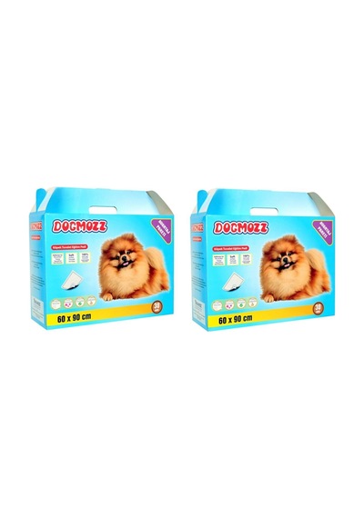 Dogmozz Premium Yapışkan Bantlı Köpek Tuvalet Çiş Eğitim Pedi 2 x 30'lu 60 x 90 CM