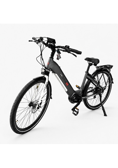 Asvıva B14T 28 Jant Orta Motorlu Hollanda Elektrikli Bisiklet 17,5 Ah Gri