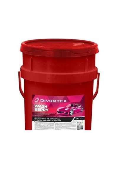 Wash & Berry Oto Şampuanı 20 Lt Kova