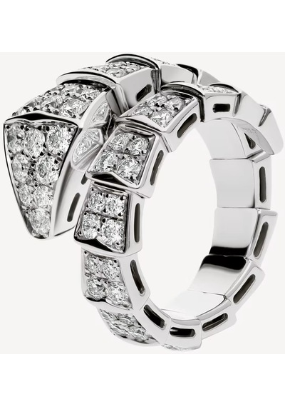 Gümüş Renk Serpenti Yılan Exclusive Ayarlanabilir Yüzük