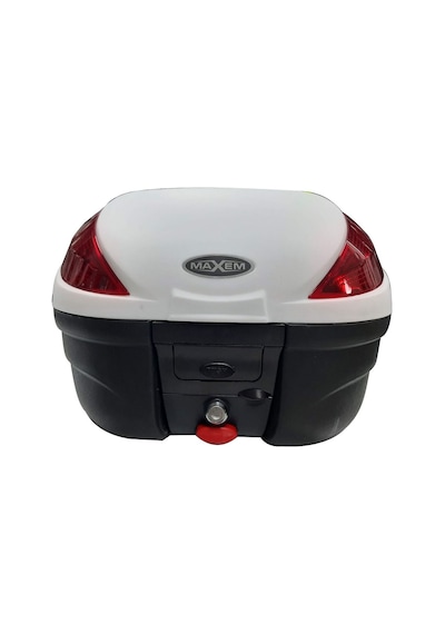 Motosiklet Arka Çantası Beyaz 35 Litre Full Motor Çanta Sl-35