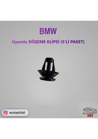 Bmw Döşeme Klipsi 5'li Paket 51418224768 Muadili