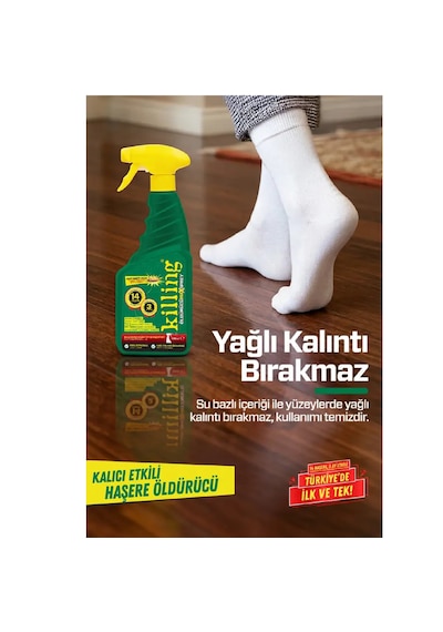 Killing Max Sprey 500 Ml Böcek İlacı Karınca 3 Ay Etkili 14 Haşere Hamam Böceği Pire Tahtakurusu