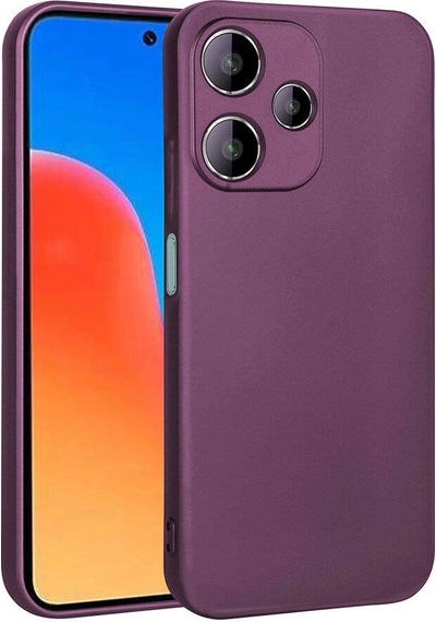 Xiaomi Redmi 12 5g Kılıf Zore Premier Silikon Kapak Mürdüm