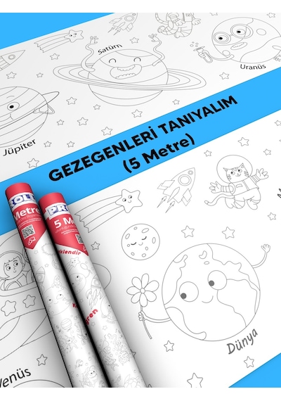 Gezegenler Boyama Kağıdı