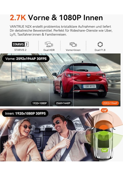 Vantrue N2x 2.7k+1080p Araç İçi Araç Kamerası, Starvıs 2 Çift Hdr Gece Görüşlü Araç Kamerası, 2,5k/60fps Ön, Gps, 5ghz Wifi, Uygulama Ve Ses Kontrolü, Gdpr Uyumlu, 7/24 Park Modu, G Sensör, Maks. 1tb Vantrue N2x 2.7k+1080p Araç İçi Araç Kamerası, Starvıs 2 Çift Hdr Gece Görüşlü Araç Kamerası, 2,5k/60fps Ön, Gps, 5ghz Wifi, Uygulama Ve Ses Kontrolü, Gdpr Uyumlu, 7/24 Park Modu, G Sensör, Maks. 1tb