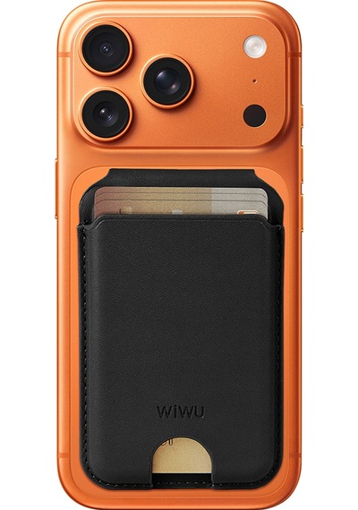 Wiwu Mw-007p Magnetik Standlı Kartlık Kablosuz Şarj Findmy Ve Find Hub Özellikli Mag Wallet Siyah
