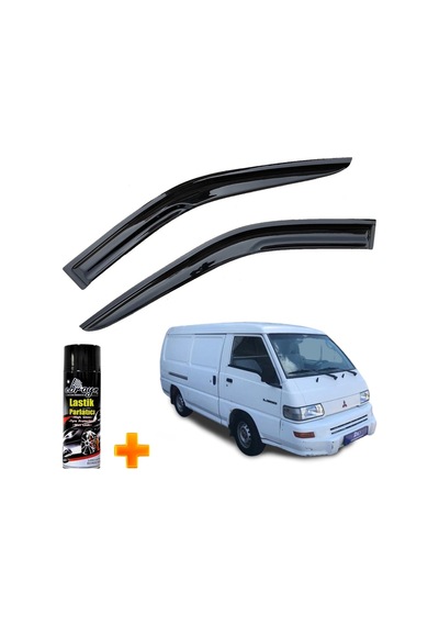 Mitsubishi L300 Uyumlu Cam Rüzgarlığı 1988-2017 Arası 2 Li Takım +500ml Lastik Parlatıcı