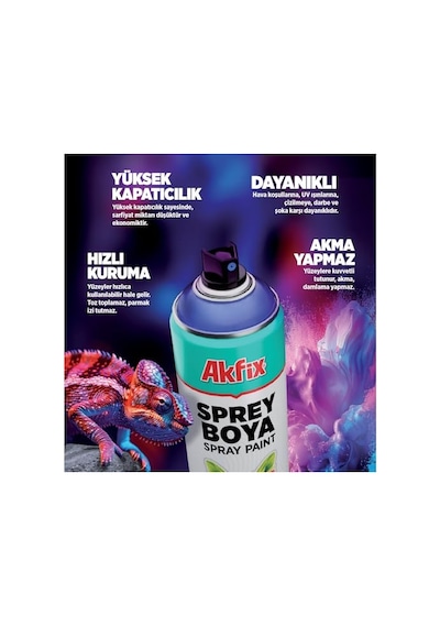 Tr Sprey Boya, Yüksek Kapatıcılık, İç Ve Dış Mekan Kullanımı, Nitro-combi Kalite, Uv Dayanıklı, Hızlı Kuru Diğer