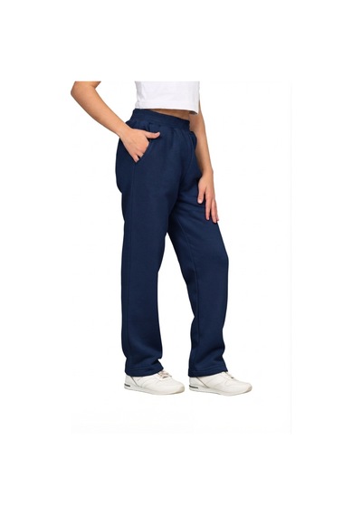 Erdem Kıds Unisex Kız - Erkek Çocuk 3 İplik Şardonlu İçi Pamuklu Okul Eşofman Altı Pantolon Lacivert Lacivert