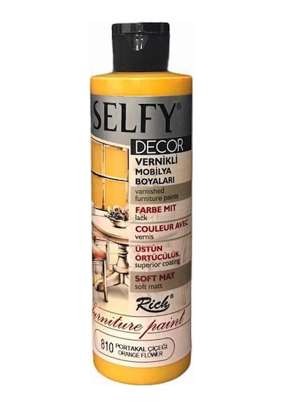 Rich Selfy Decor Kendinden Vernikli Mobilya Boyası 240 Cc Portaka