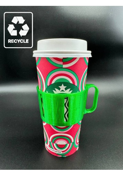 Bardak Tutma Aparatı - Takeaway Kahve Firmaları İçinde Uygundur Recycle Yeşil