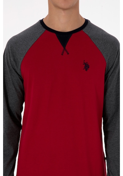 U.s. Polo Assn. Erkek Bordo Pijama Takım 50318618-vr014 Bordo