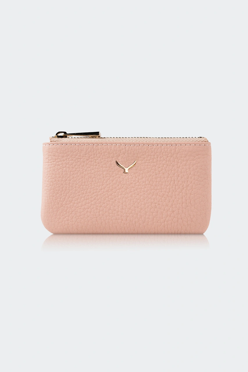 Hakiki Deri, El Yapımı, Bozuk Para Cüzdanı, 3002 Pembe Pembe
