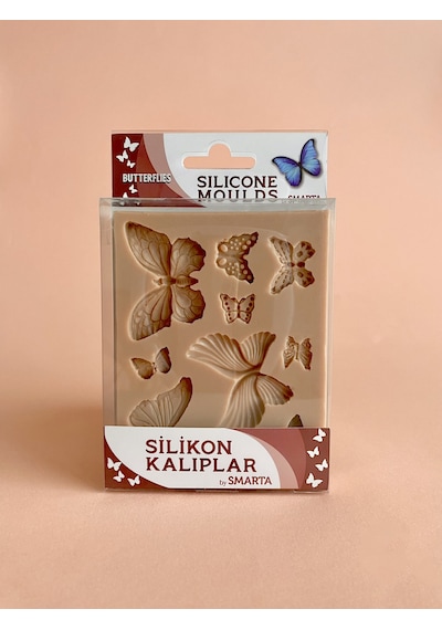 Smarta Silikon Epoksi ve Polimer Kil Kalıbı Butterflies
