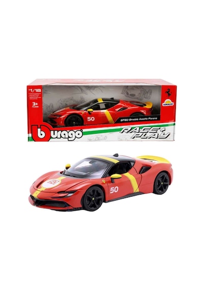 1:18 Ferrari Sf90 Stradale Assetto Fiorano Model Araba Açılabilir Kapılı Metal Koleksiyon Aracı