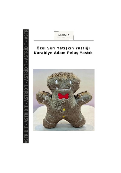 Özel Seri Yetişkin Yastığı Kurabiye Adam Peluş Yastık Çok Renkli