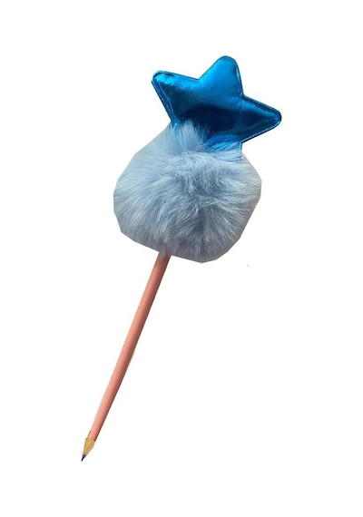 Yıldızlı Ponpon Peluş Kurşun Kalem