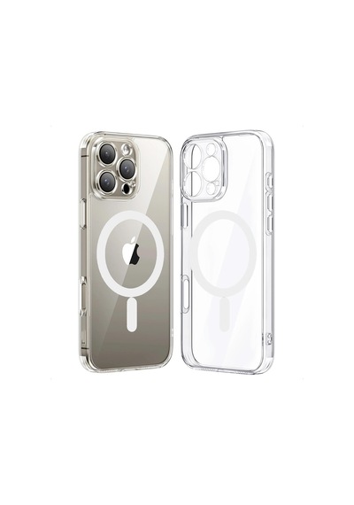 Apple iPhone 16 Pro Uyumlu Fox Cover Magsafe Destekli Kamera Korumalı Slim Yumuşak Şeffaf Silikon Kılıf