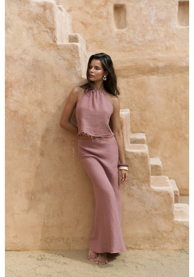 Mai Collection Mai Studios Co. Malmvira Açık Bordo Keten Crop Etek Takım Acık Bordo Mai Collection Mai Studios Co. Malmvira Açık Bordo Keten Crop Etek Takım Acık Bordo