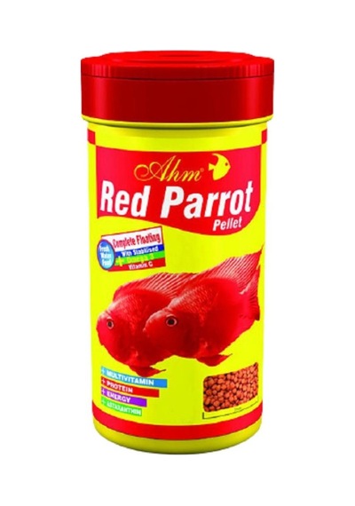 Ahm Red Parrot Pellet  Balık Yemi 250 ML