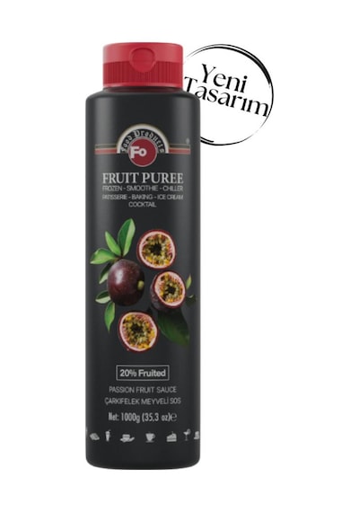 Çarkıfelek Meyve Püresi Passion Fruit Frozen 1000 Gr
