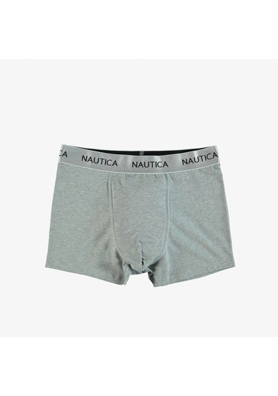 Nautica Erkek Renkli 3lü Boxer Gri