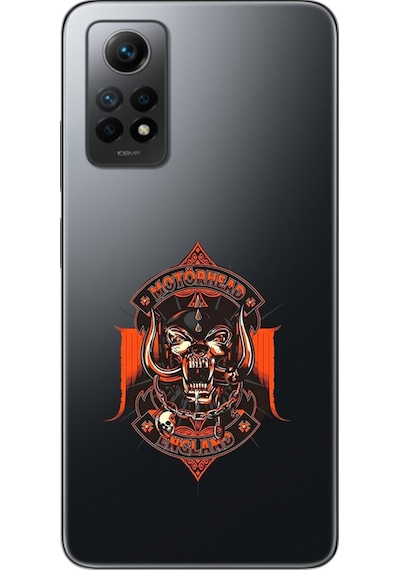 Xiaomi Redmi Note 12 Pro Uyumlu Şeffaf Kılıf Motörhead Tasarımlı