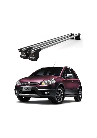 Trio-ı Fiat Sedici 2006-2014 Uyumlu Kilitli Ara Atkı 120cm Port Bagaj Tavan Barı