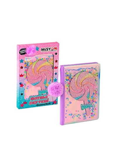 Misyon Candy Squar Püsküllü Hatıra Defteri Msy-5635