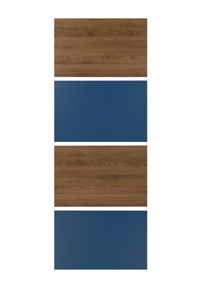 Mehamn Ceviz Görünüm-mavi 75x201 Cm Sürgü Kapak - 70605746 Ikea