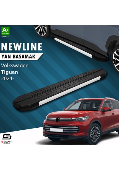 S-dizayn Vw Tiguan 3 Newline Aluminyum Yan Basamak 183 Cm 2024 Üzeri