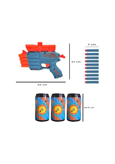 Prestij Oyuncak Hedefli 4-ağızlı Dart Atıcı Fab.5858
