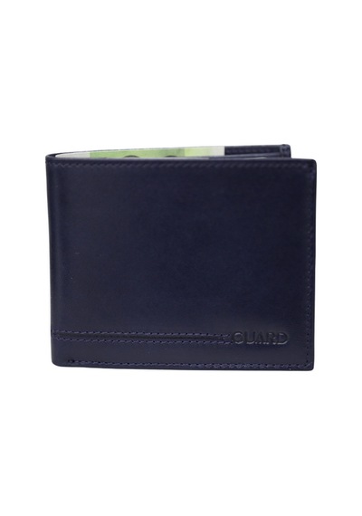 Guard Leather Guard Lacivert Temi Deri Erkek Cüzdanı Çok Renkli