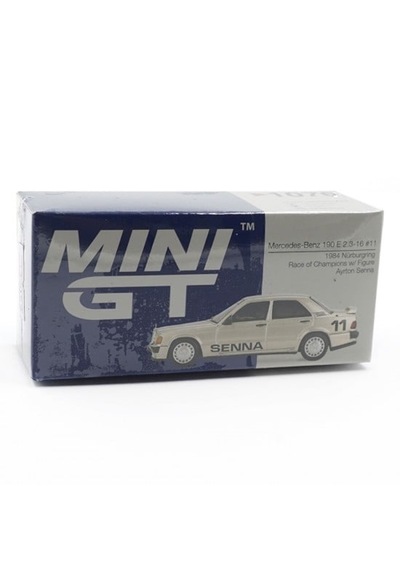 1:64 Ölçek Mercedes Benz 190e 2.3-16 No 11 Ayrton Senna Champion 1984 Diecast Metal Minyatür Model Araba 5cm