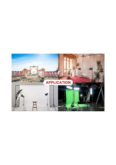 Aa Plus 2x2 Metre Fon Standı Background Stand 4 Mandal Siyah
