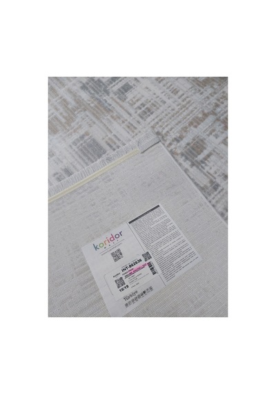 Forza Akrilik İplik Dokuma 200x290 6m2 Halı Beyaz - Gri