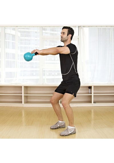 Jfıt Kettlebell Weights Vinyl Coated Iron - 12 Size Options, 5lbs-50lbs - Coated For Floor And Equipment Protection, Noi