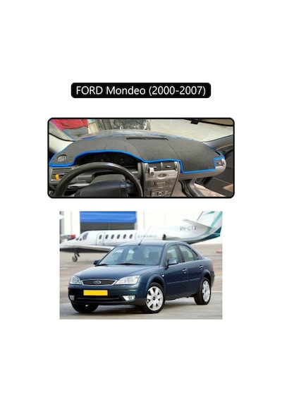 Ford Mondeo 2000-2007 Torpido Koruma Halısı Siyah Kenar