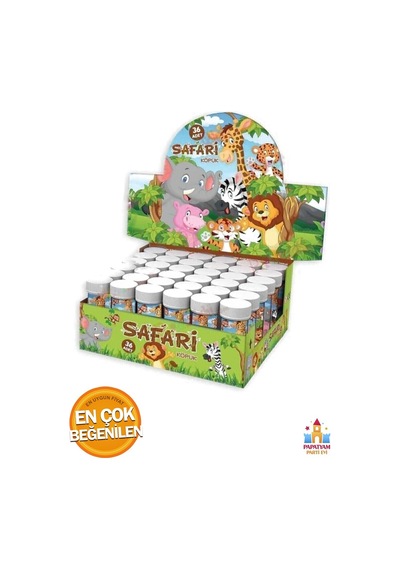 Safari Sevimli Hayvanlar Köpük Balon - 10 Lu Pakette Tüm Yaşlar