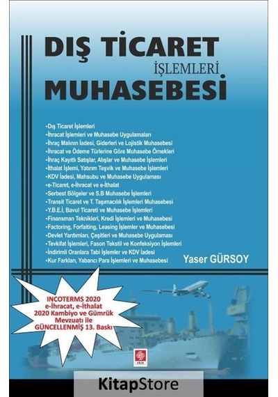 Dış Ticaret Işlemleri Muhasebesi / Öğr. Gör. Yaser Gürsoy
