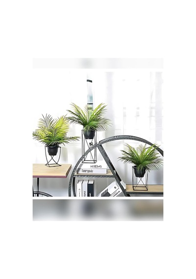 Yapay Çiçek Palmiye Demeti 9 Dallı Areka Yapay Bitki Salon Çiçeği 9 Yaprak 50cm Saksı Dahil Değildir Diğer