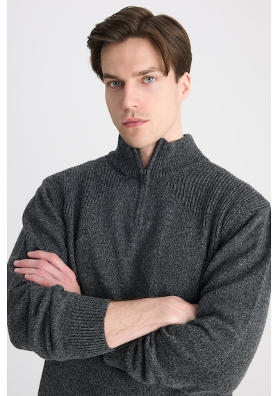 D's Damat Ds Damat Regular Fit Antrasit Yün Karışımlı Kazak 5hc061622158m Antrasit