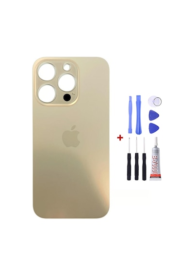 Apple Uyumlu iPhone 12 Pro Max Gold Arka Cam Kapak Arka Pil Kapağı