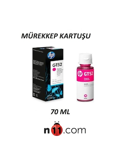Hp Gt53Xl/Gt52 Siyah Sarı Mavi Kırmızı Mürekkep