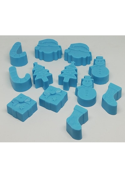 Kokulu Süs Sabun - Yılbaşı Konsept Kutu 9cm 9cm Beyaz sabun