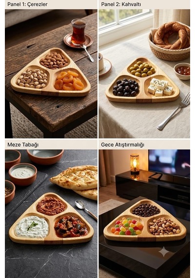 Doğal Ahşap Bölmeli Kahvaltılık & Çerezlik Sunum Tabağı 5 Bölmeli Servis Tabağı Kuruyemiş, Meze, Meyve Ve Atıştırmalık Sunumu Çok Renkli Doğal Ahşap Bölmeli Kahvaltılık & Çerezlik Sunum Tabağı 5 Bölmeli Servis Tabağı Kuruyemiş, Meze, Meyve Ve Atıştırmalık Sunumu Çok Renkli